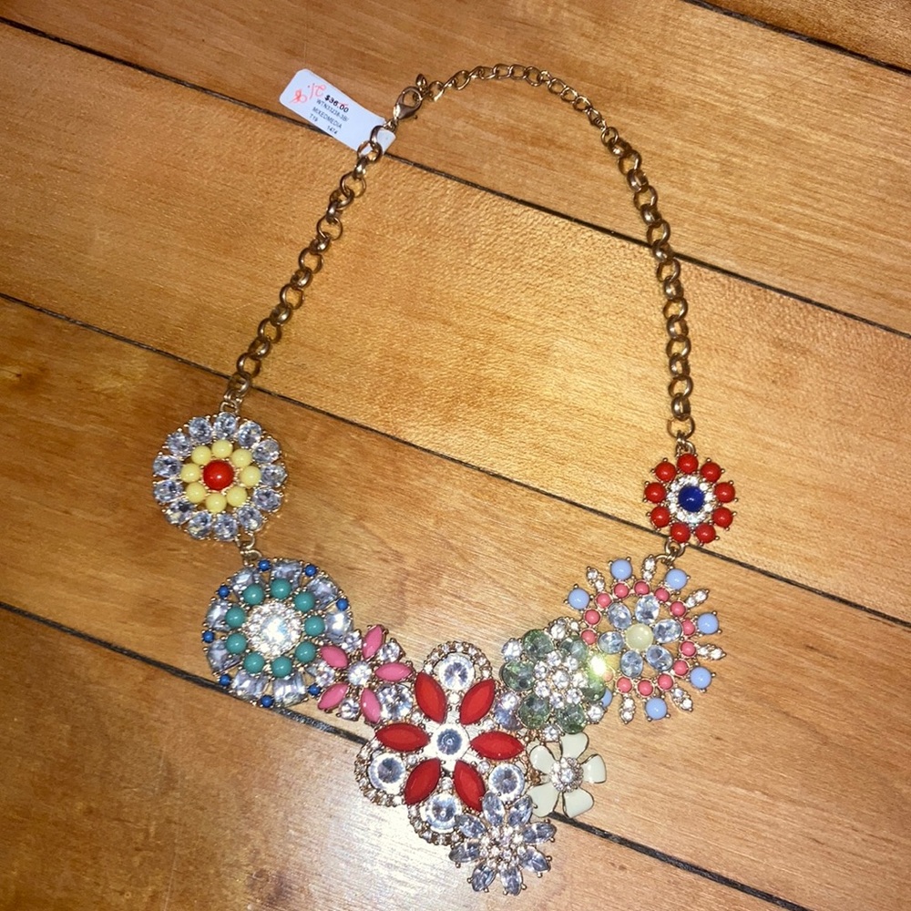 Colorful statement necklace